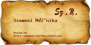 Szemesi Mónika névjegykártya